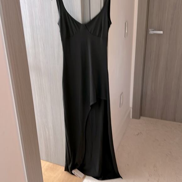 NWT MINIMALIST LUXURY slip dress COMMENSE black jersey knit maxi S - Picture 3 of 8